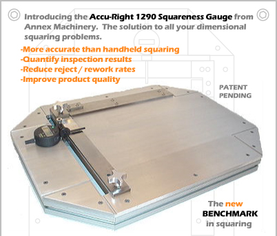 Introducing the Accu-Right 1290 Squareness Gauge from Annex Machinery.